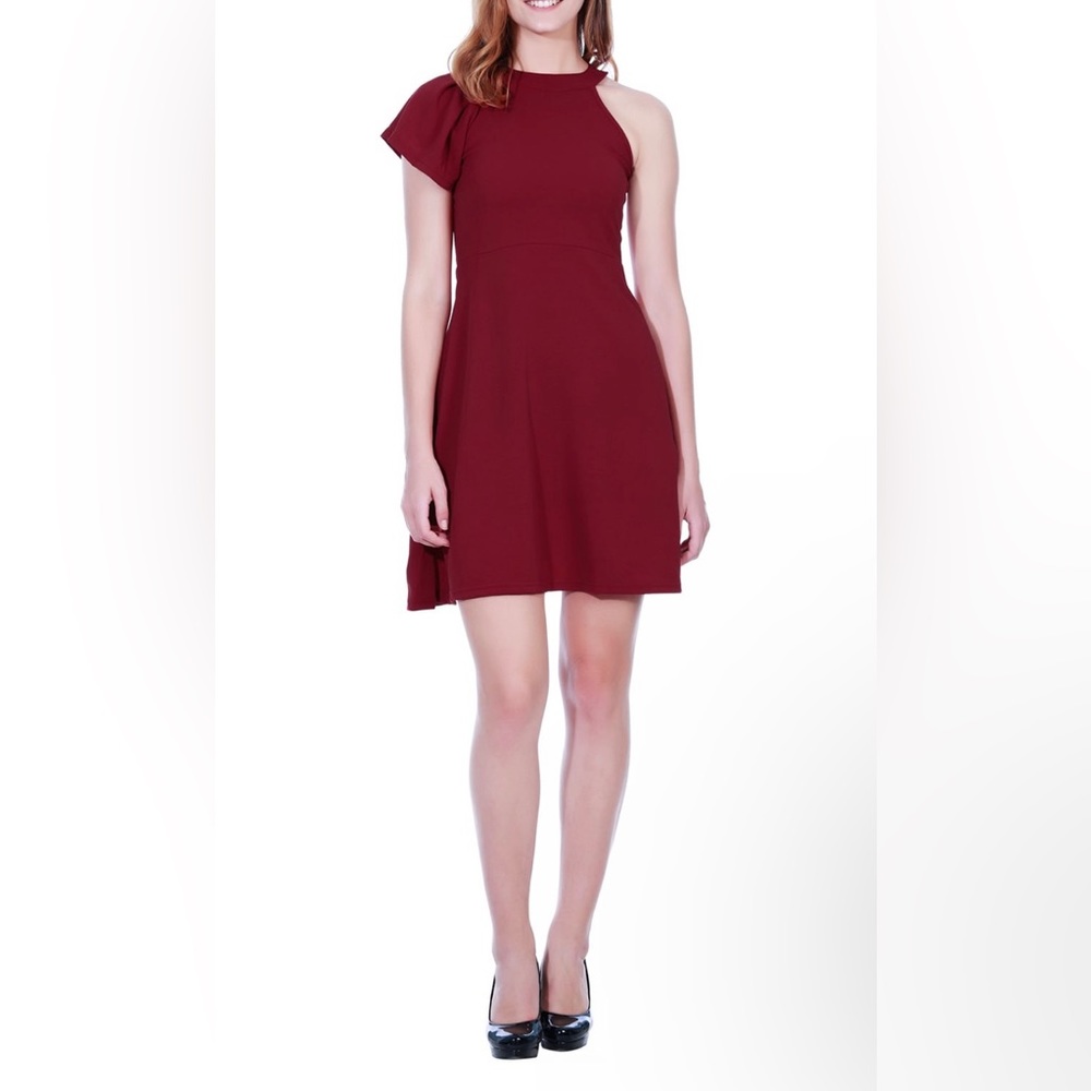 Single Sleeved Skater Dress